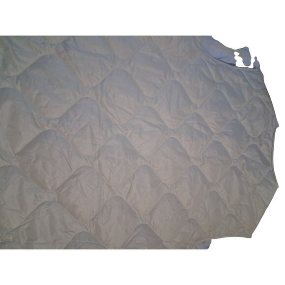 ASOS DESIGN Women's size 10 Oversized Quilted Collarless Gilet Casual Prep Vest - Picture 5 of 9